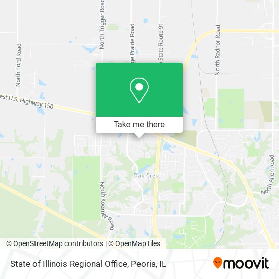 Mapa de State of Illinois Regional Office