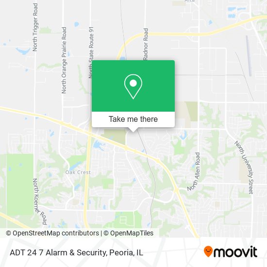 ADT 24 7 Alarm & Security map
