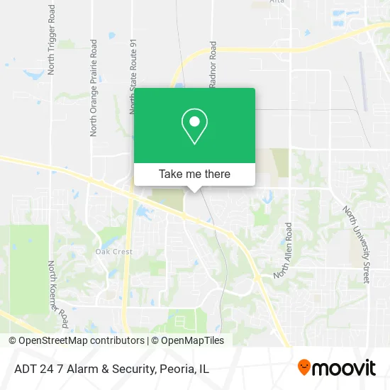 ADT 24 7 Alarm & Security map
