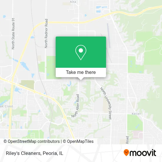 Riley's Cleaners map