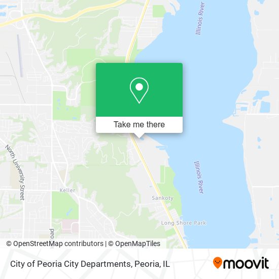 Mapa de City of Peoria City Departments