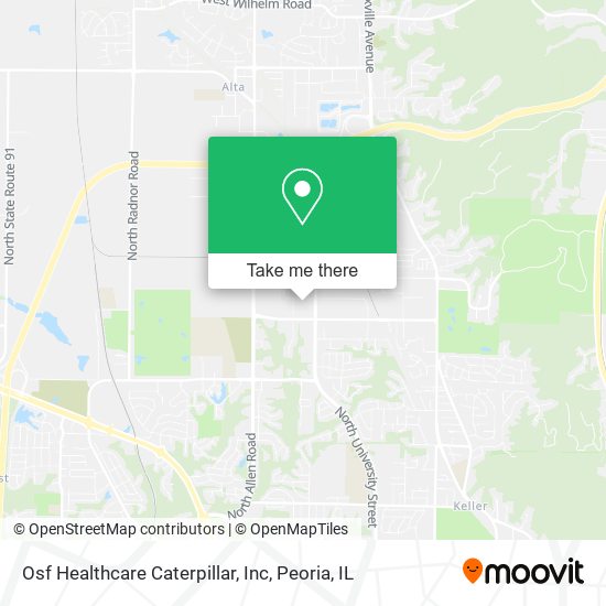 Mapa de Osf Healthcare Caterpillar, Inc