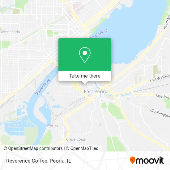 Reverence Coffee map