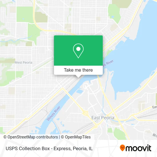 Mapa de USPS Collection Box - Express