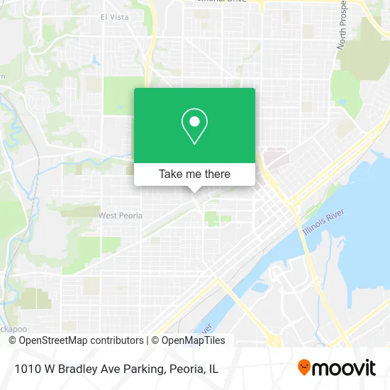 1010 W Bradley Ave Parking map
