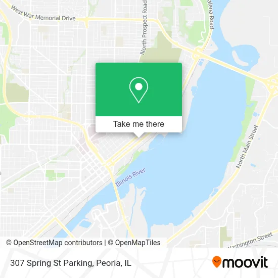 307 Spring St Parking map