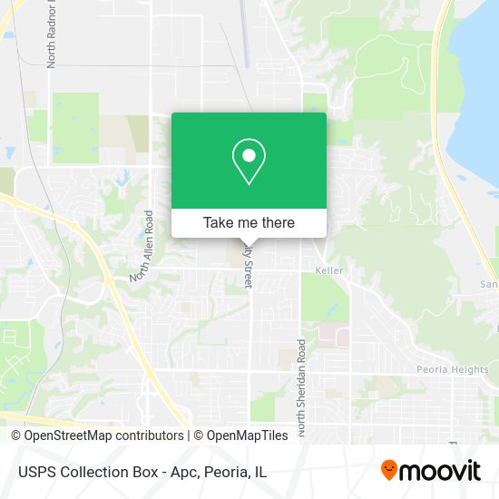 USPS Collection Box - Apc map