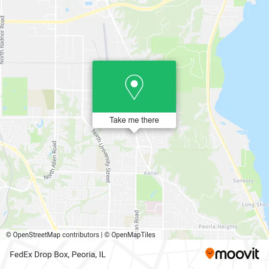 FedEx Drop Box map