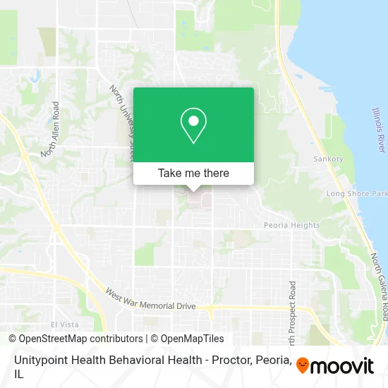 Unitypoint Health Behavioral Health - Proctor map
