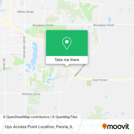 Ups Access Point Location map