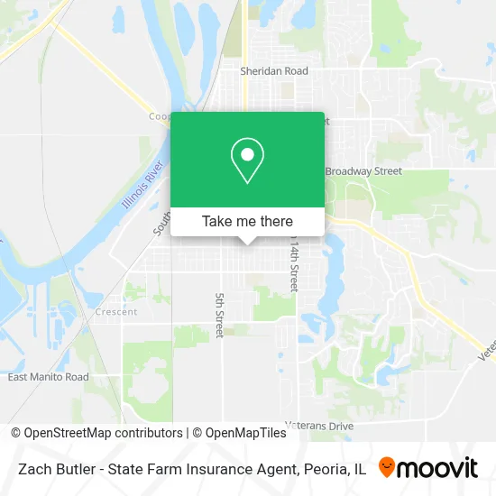 Zach Butler - State Farm Insurance Agent map