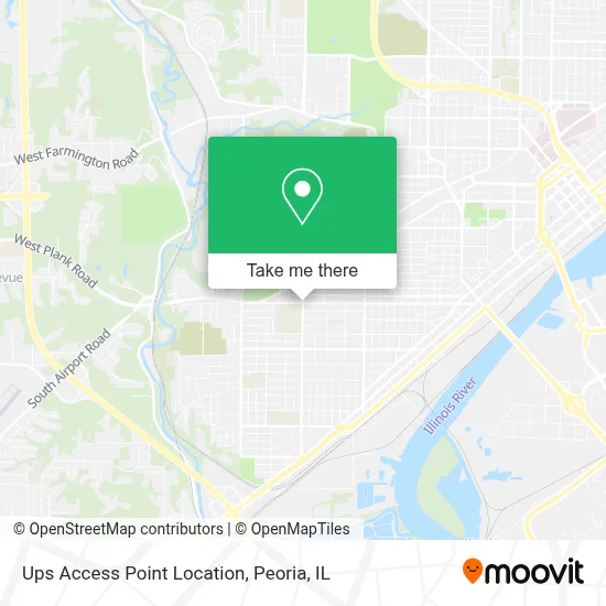 Ups Access Point Location map