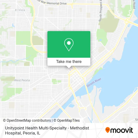 Unitypoint Health Multi-Specialty - Methodist Hospital map