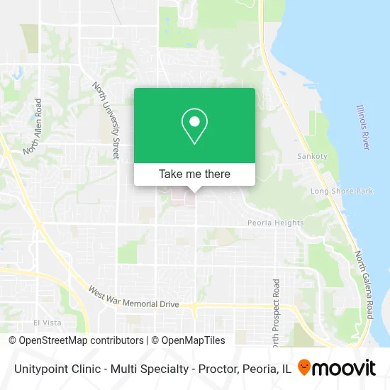 Unitypoint Clinic - Multi Specialty - Proctor map