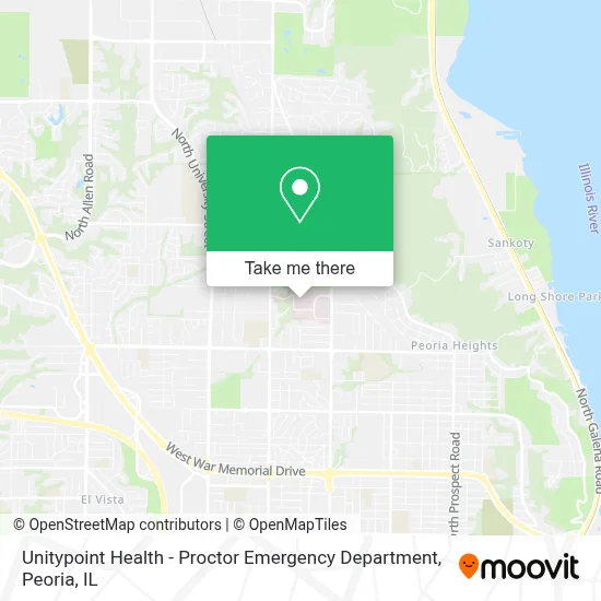 Unitypoint Health - Proctor Emergency Department map