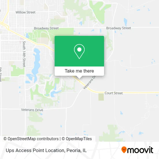 Ups Access Point Location map