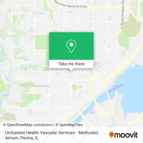 Unitypoint Health Vascular Services - Methodist Atrium map
