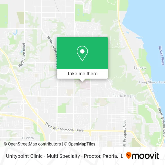 Unitypoint Clinic - Multi Specialty - Proctor map