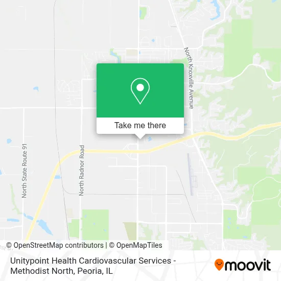 Unitypoint Health Cardiovascular Services - Methodist North map