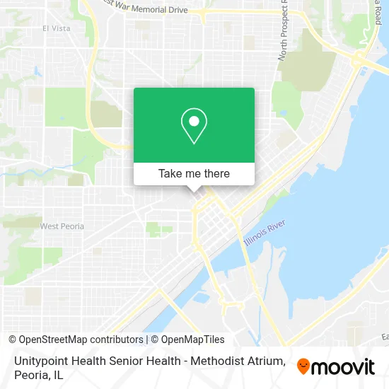 Unitypoint Health Senior Health - Methodist Atrium map
