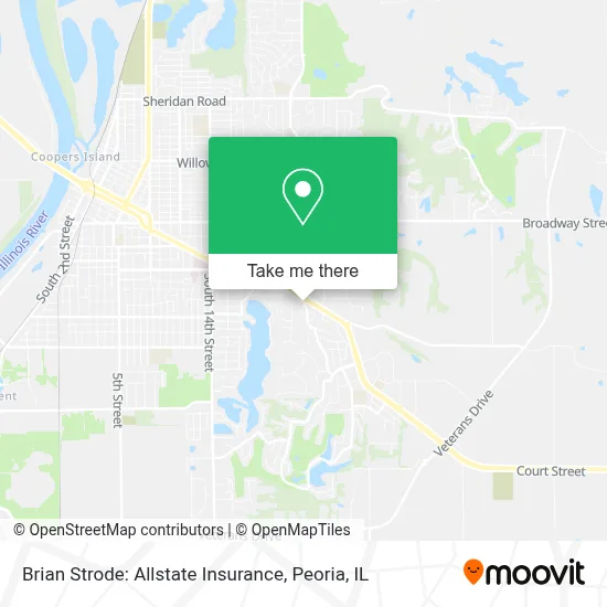Brian Strode: Allstate Insurance map