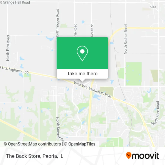The Back Store map