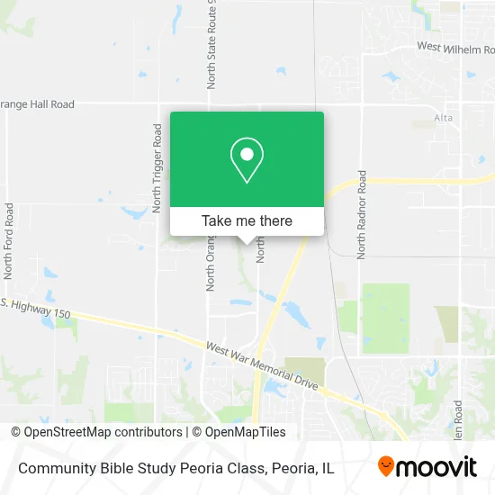 Community Bible Study Peoria Class map