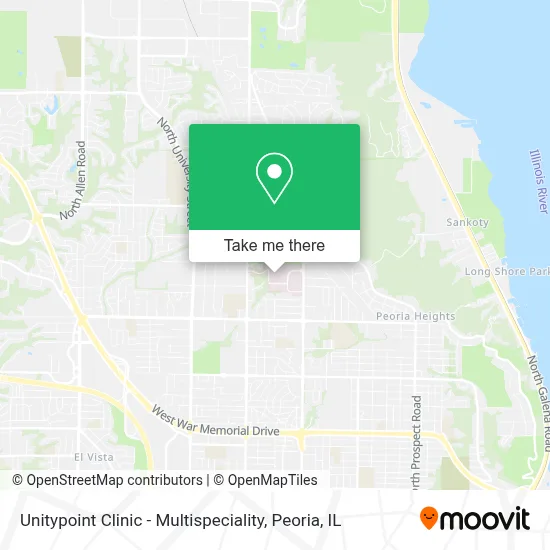 Unitypoint Clinic - Multispeciality map