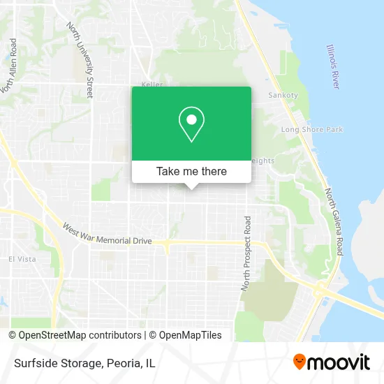 Surfside Storage map