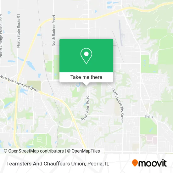 Teamsters And Chauffeurs Union map