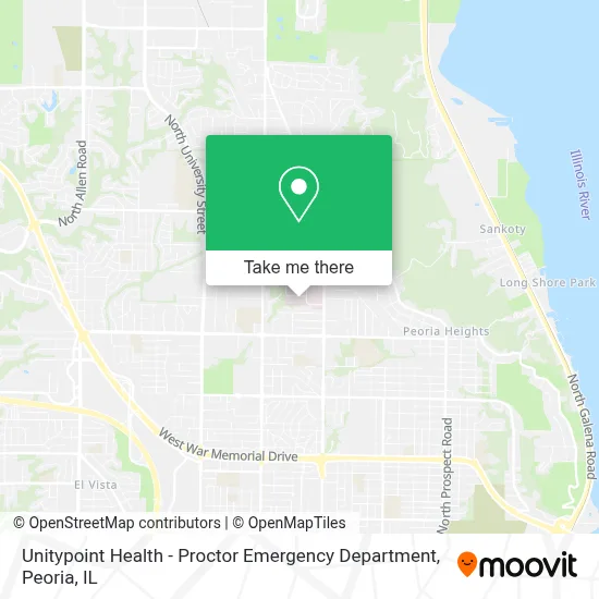 Unitypoint Health - Proctor Emergency Department map