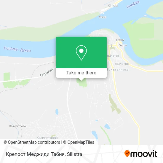 Карта Крепост Меджиди Табия