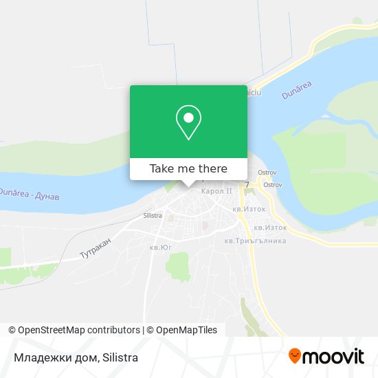 Младежки дом map
