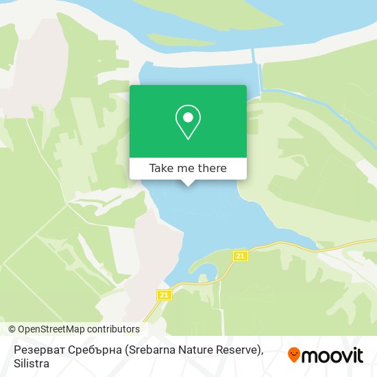 Резерват Сребърна (Srebarna Nature Reserve) map