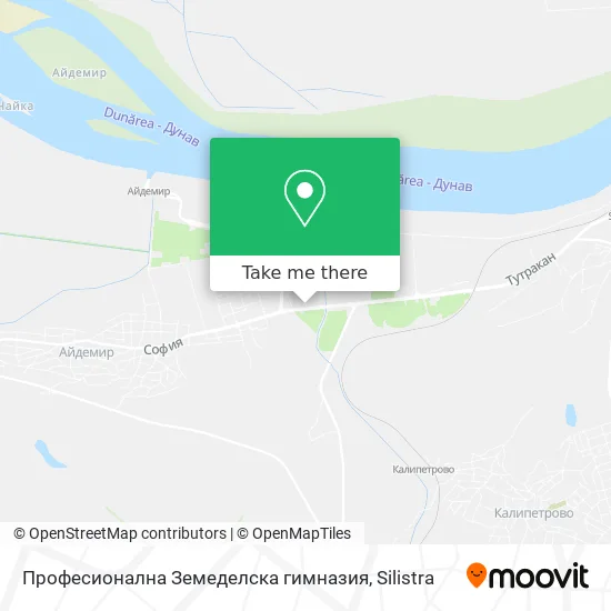 Карта Професионална Земеделска гимназия