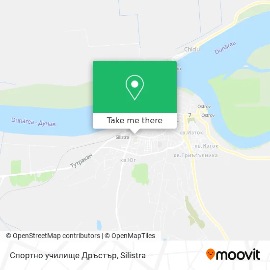 Карта Спортно училище Дръстър