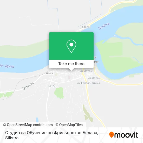 Карта Студио за Обучение по Фризьорство Белаза