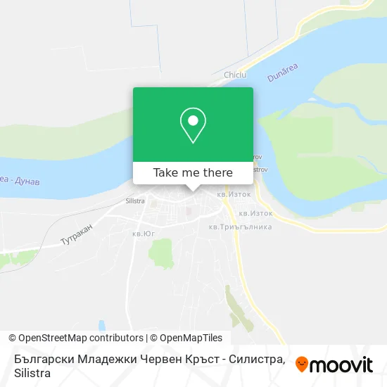 Карта Български Младежки Червен Кръст - Силистра