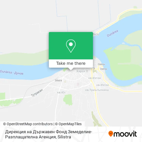 Карта Дирекция на Държавен Фонд Земеделие-Разплащателна Агенция