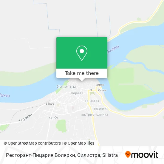 Карта Ресторант-Пицария Болярки, Силистра