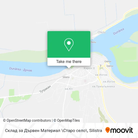 Карта Склад за Дървен Материал \Старо село\