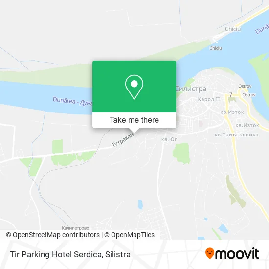 Карта Tir Parking Hotel Serdica