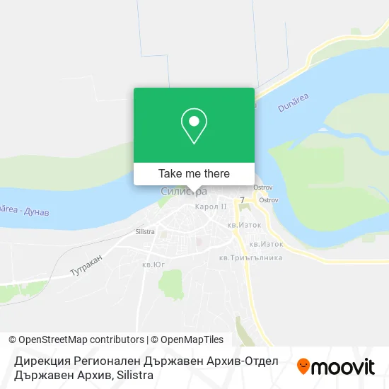 Карта Дирекция Регионален Държавен Архив-Отдел Държавен Архив