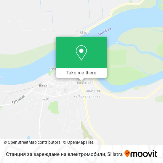 Карта Станция за зареждане на електромобили