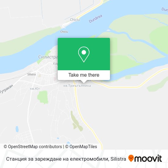 Карта Станция за зареждане на електромобили