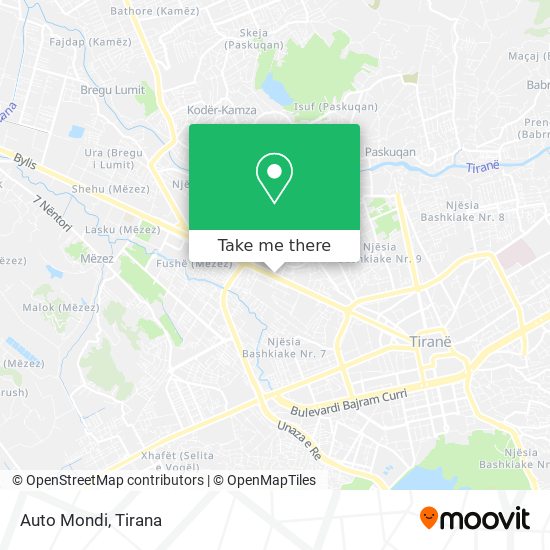 Auto Mondi map