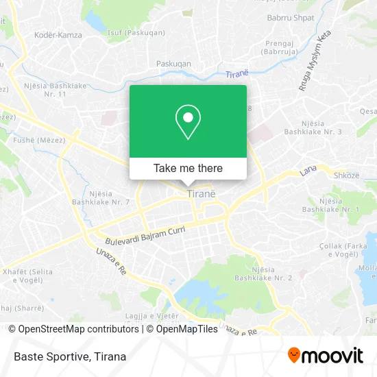 Baste Sportive map