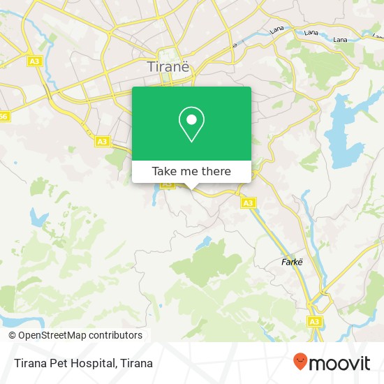 Tirana Pet Hospital map