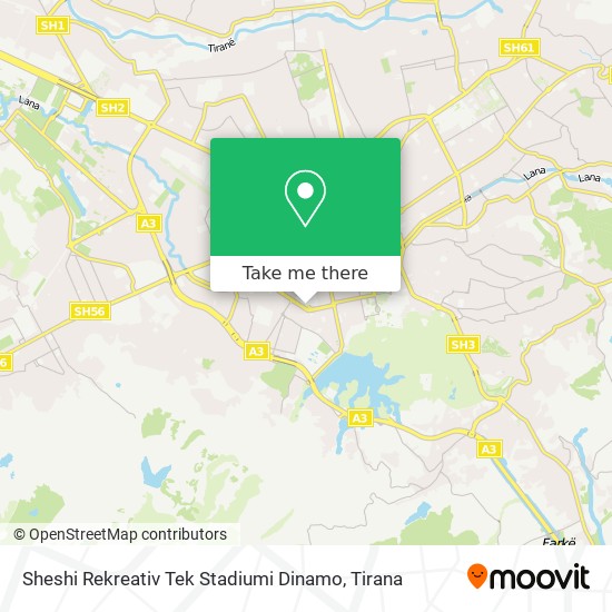 Sheshi Rekreativ Tek Stadiumi Dinamo map