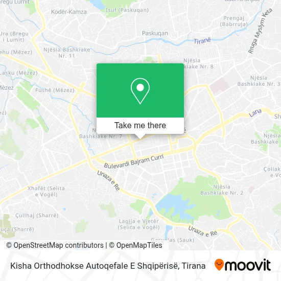 Kisha Orthodhokse Autoqefale E Shqipërisë χάρτης